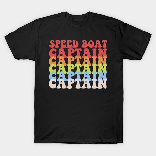 Speed Boat Captain T-Shirt by thingsandthings